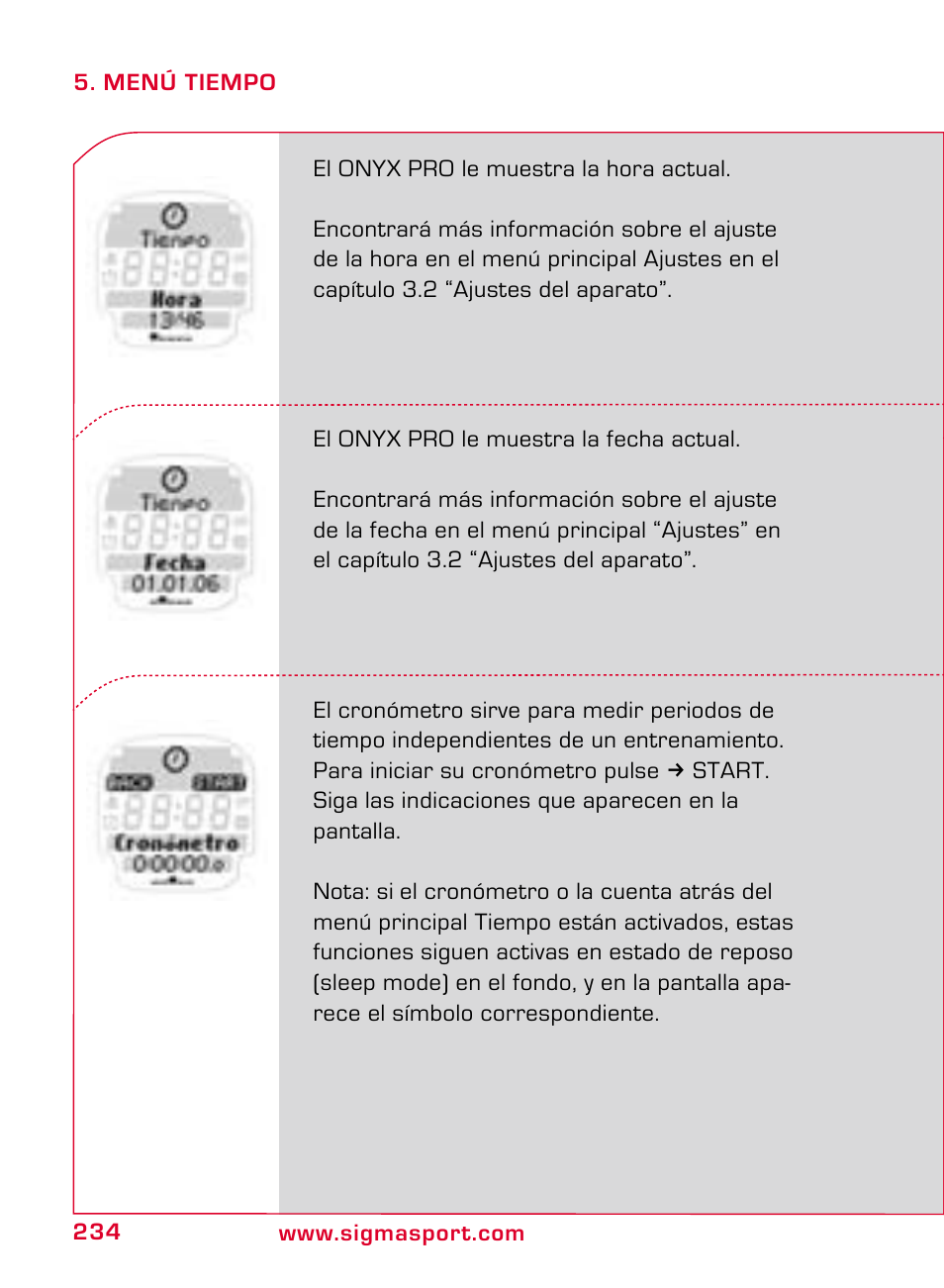 SIGMA ONYX PRO User Manual | Page 234 / 304