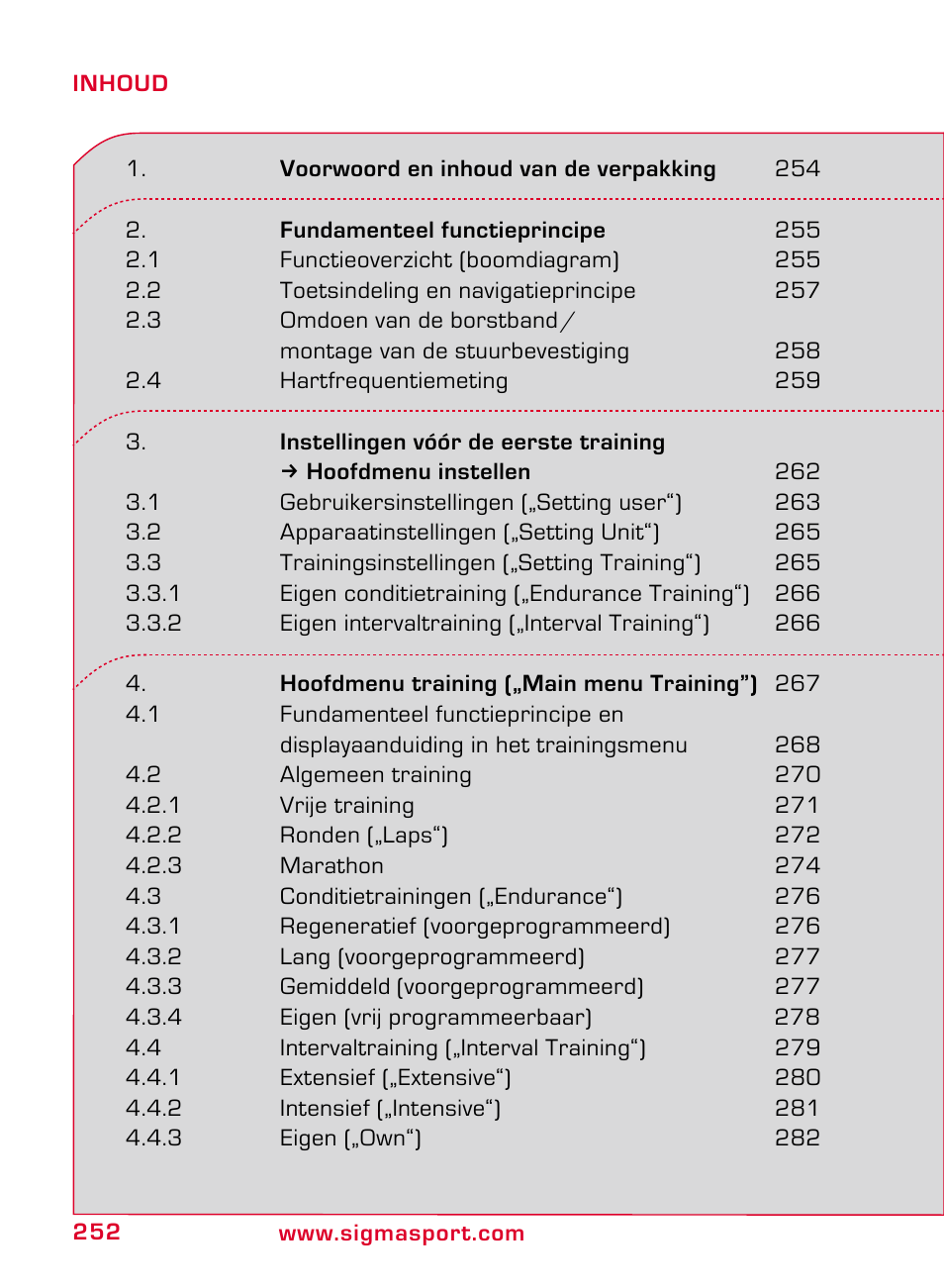 SIGMA ONYX PRO User Manual | Page 252 / 304