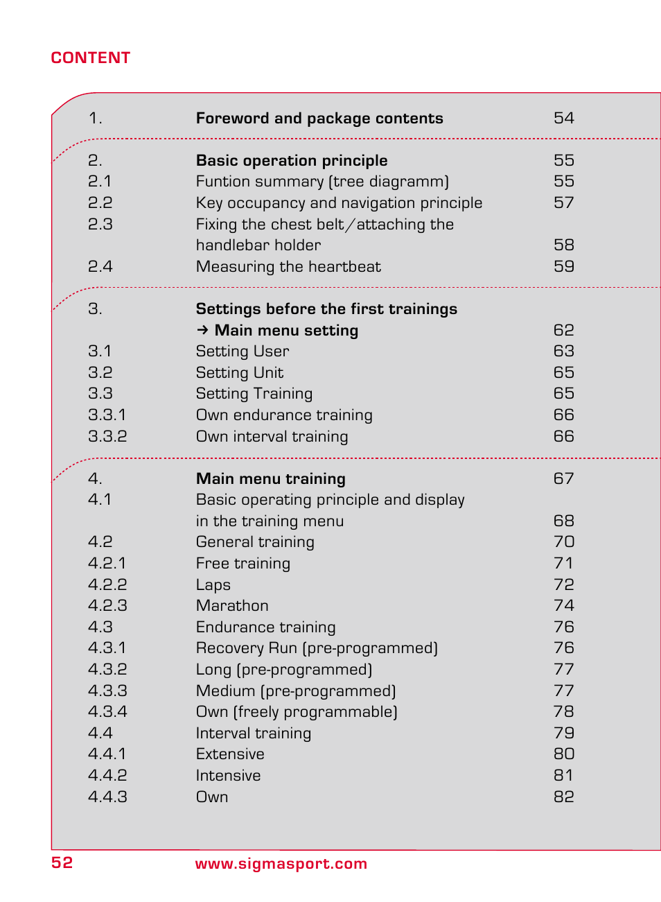 SIGMA ONYX PRO User Manual | Page 52 / 304
