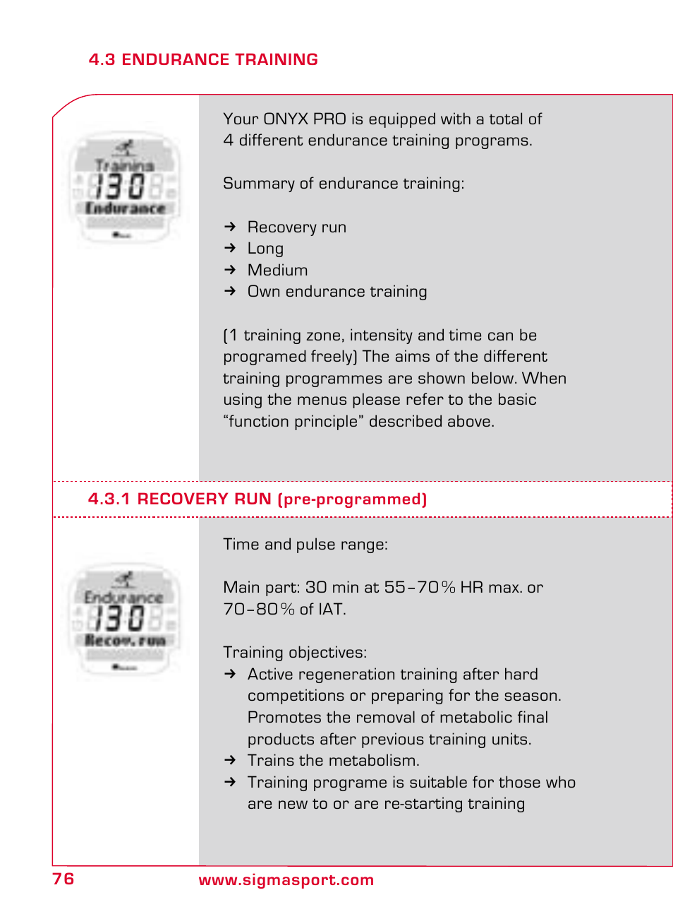 SIGMA ONYX PRO User Manual | Page 76 / 304