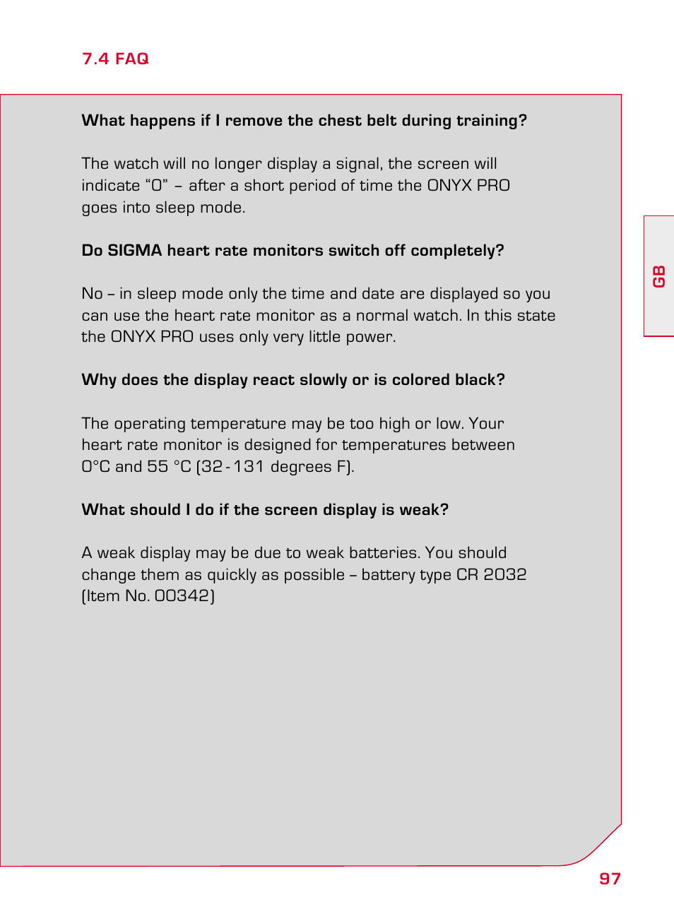 SIGMA ONYX PRO User Manual | Page 97 / 304