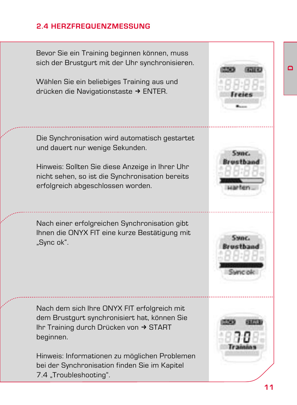 SIGMA ONYX FIT User Manual | Page 11 / 208