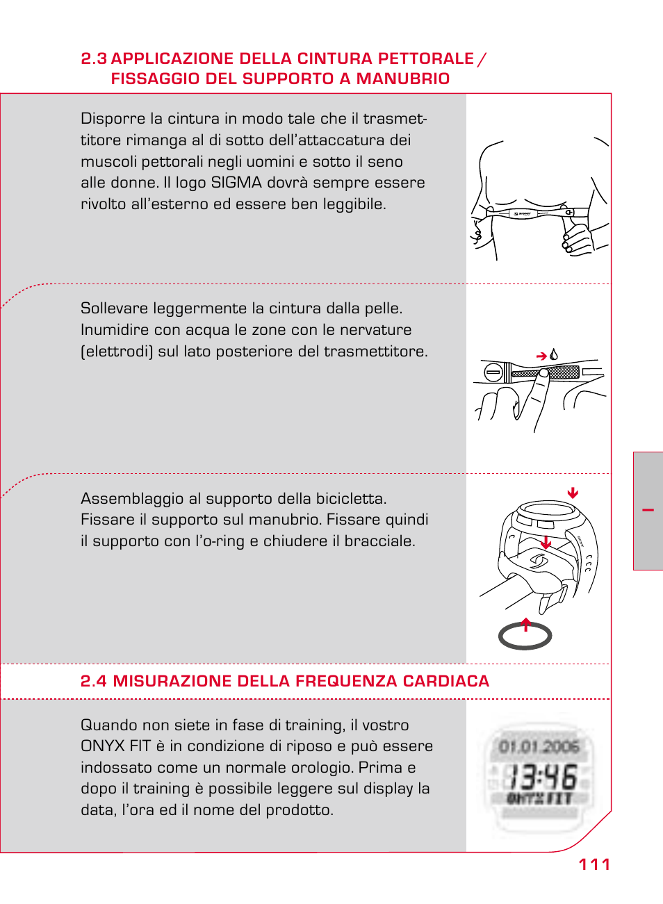 SIGMA ONYX FIT User Manual | Page 111 / 208