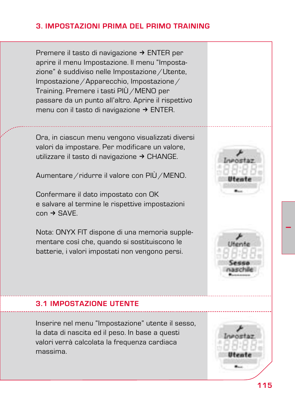 SIGMA ONYX FIT User Manual | Page 115 / 208