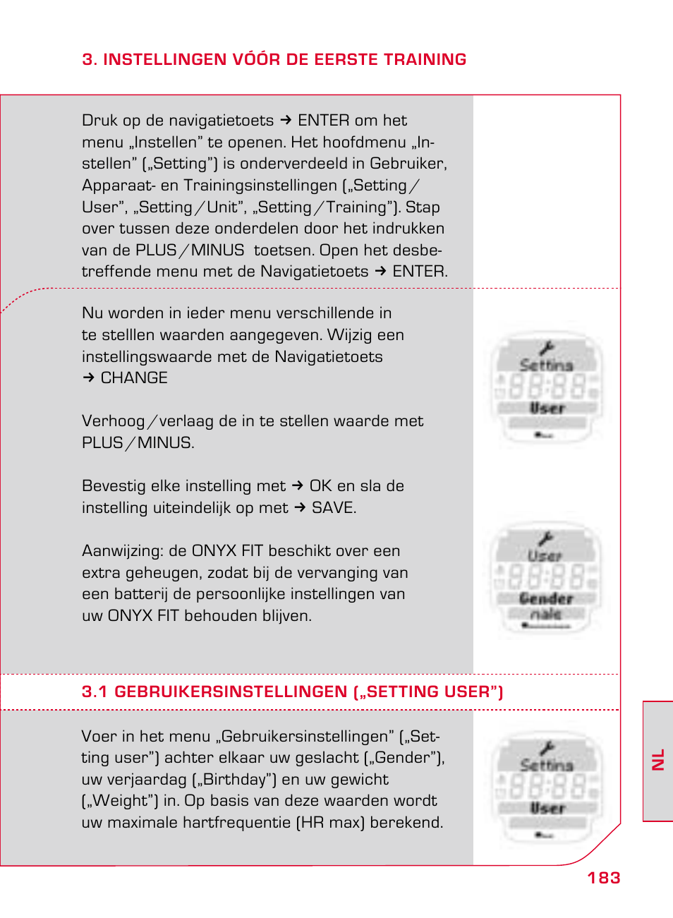 SIGMA ONYX FIT User Manual | Page 183 / 208