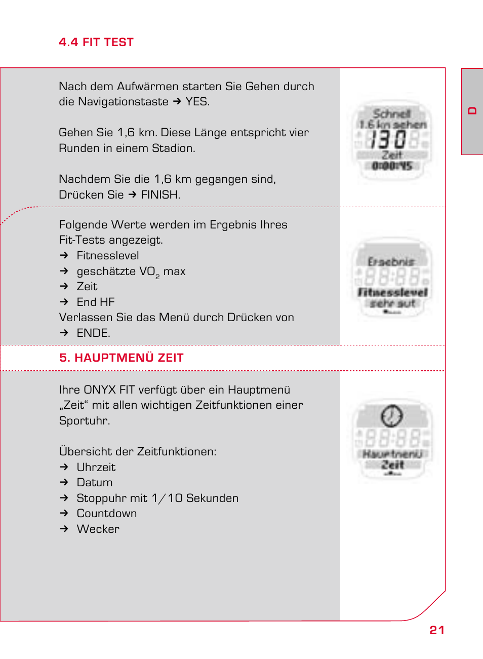 SIGMA ONYX FIT User Manual | Page 21 / 208