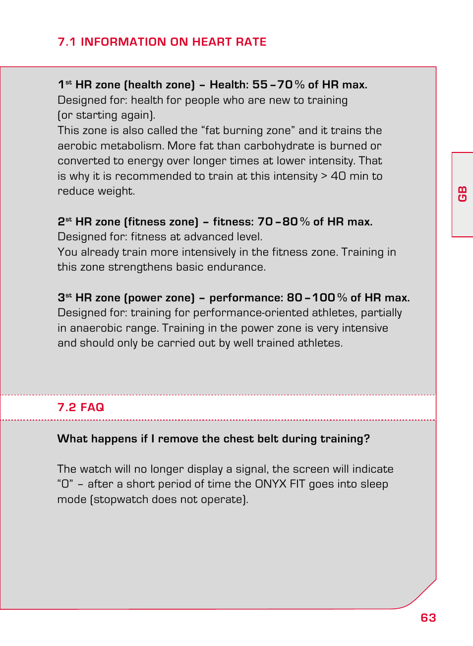 SIGMA ONYX FIT User Manual | Page 63 / 208