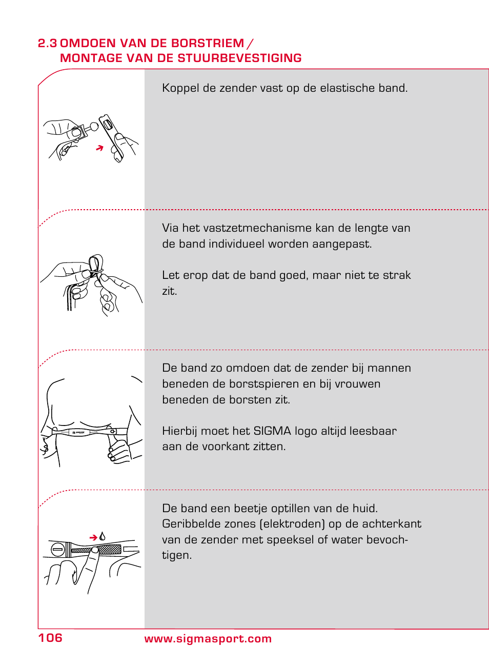 SIGMA ONYX CLASSIC User Manual | Page 106 / 124