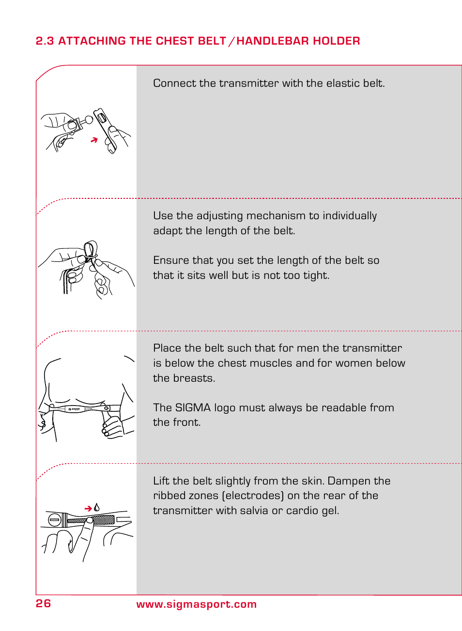 SIGMA ONYX CLASSIC User Manual | Page 26 / 124