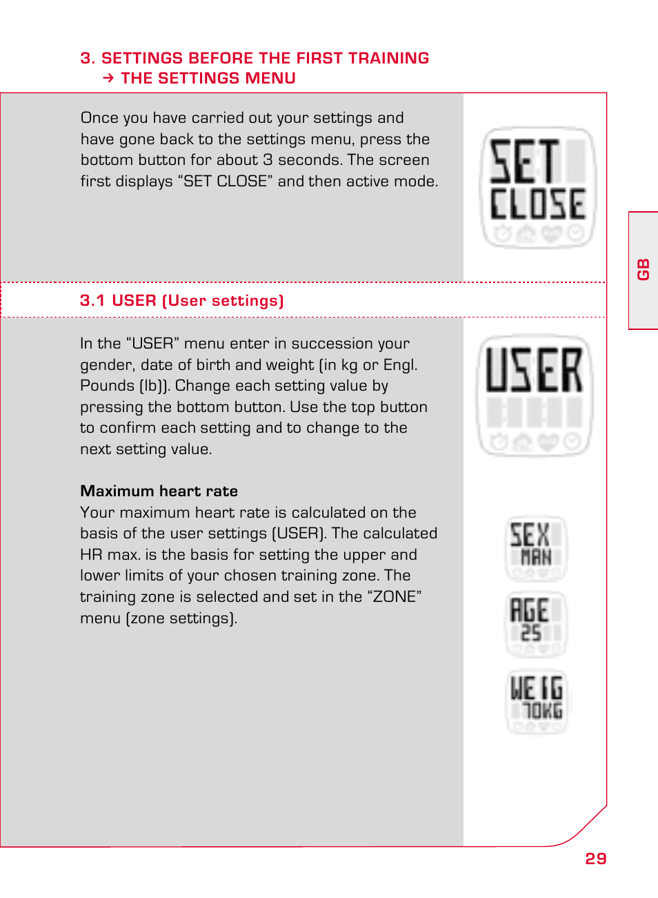 SIGMA ONYX CLASSIC User Manual | Page 29 / 124