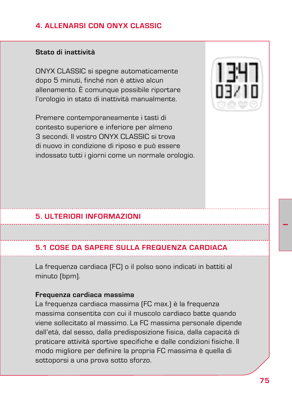 SIGMA ONYX CLASSIC User Manual | Page 75 / 124