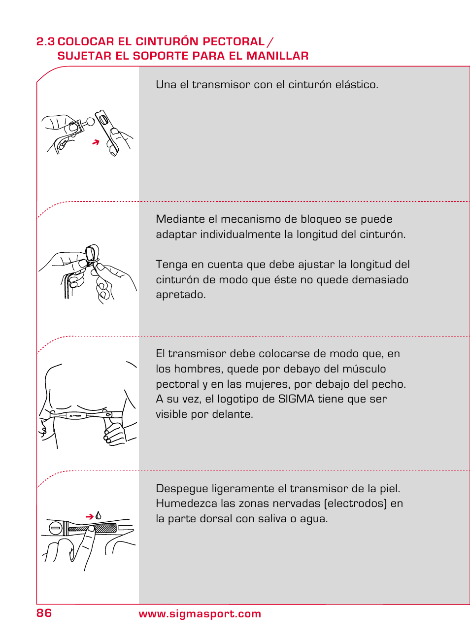 SIGMA ONYX CLASSIC User Manual | Page 86 / 124