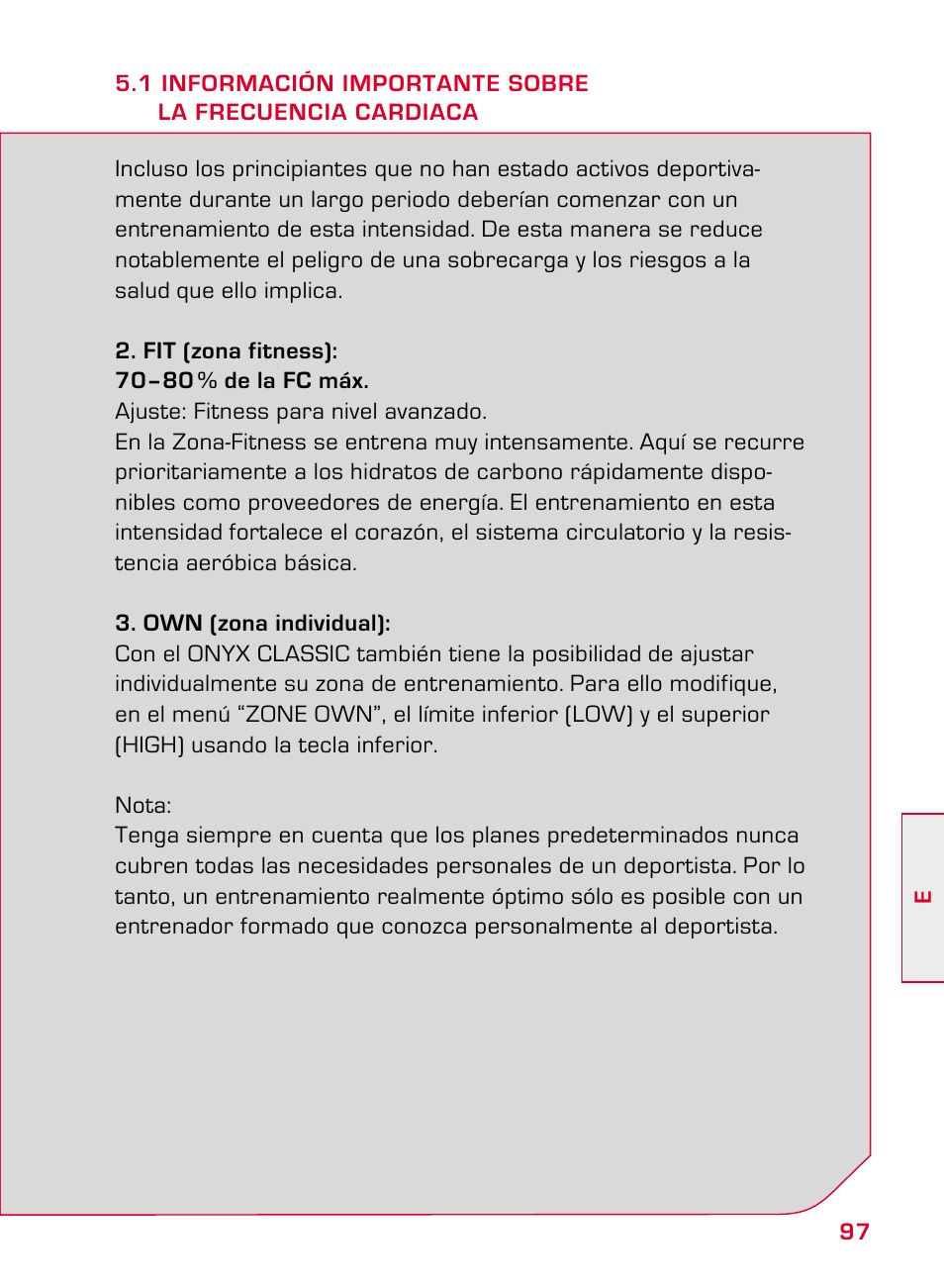 SIGMA ONYX CLASSIC User Manual | Page 97 / 124