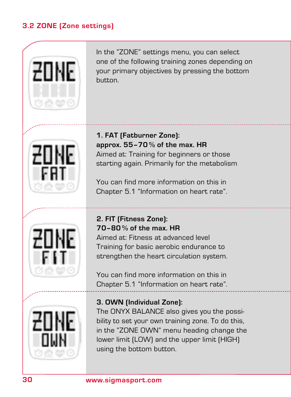 SIGMA ONYX BALANCE User Manual | Page 30 / 124