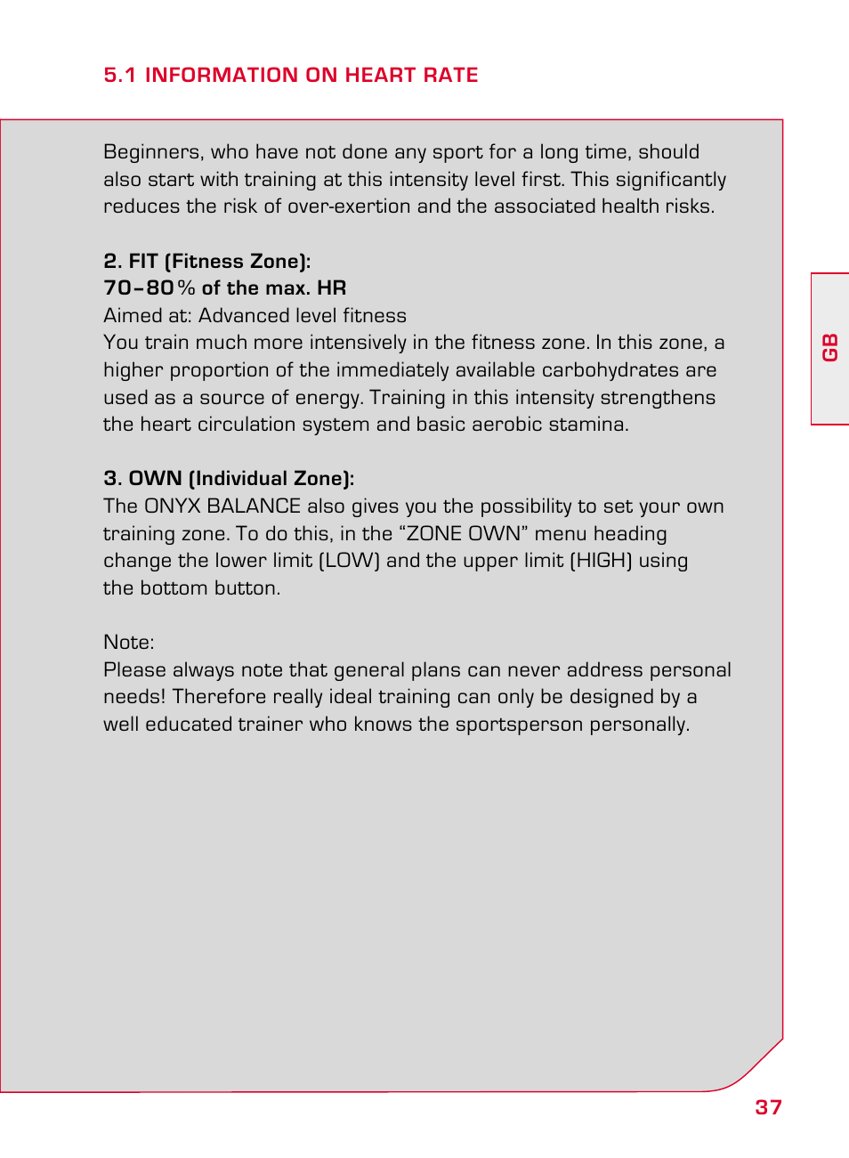 SIGMA ONYX BALANCE User Manual | Page 37 / 124