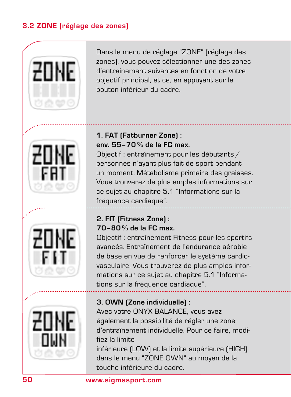 SIGMA ONYX BALANCE User Manual | Page 50 / 124