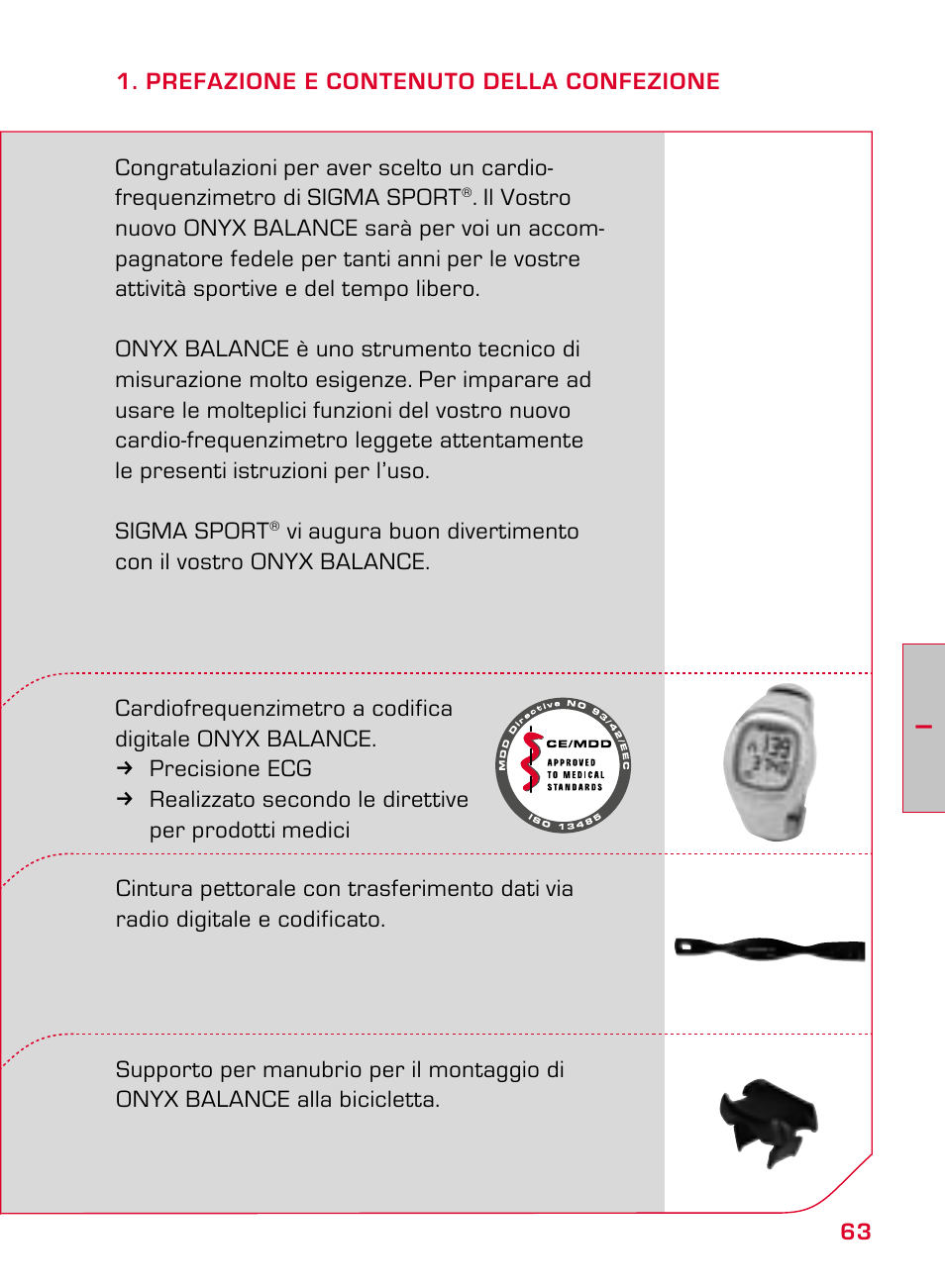 SIGMA ONYX BALANCE User Manual | Page 63 / 124