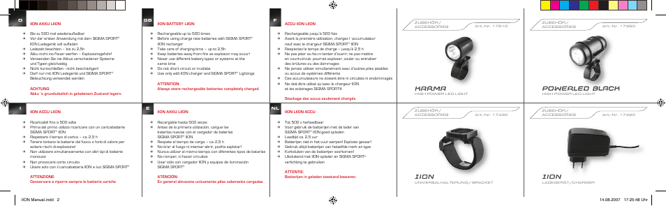 SIGMA IION User Manual | Page 2 / 2