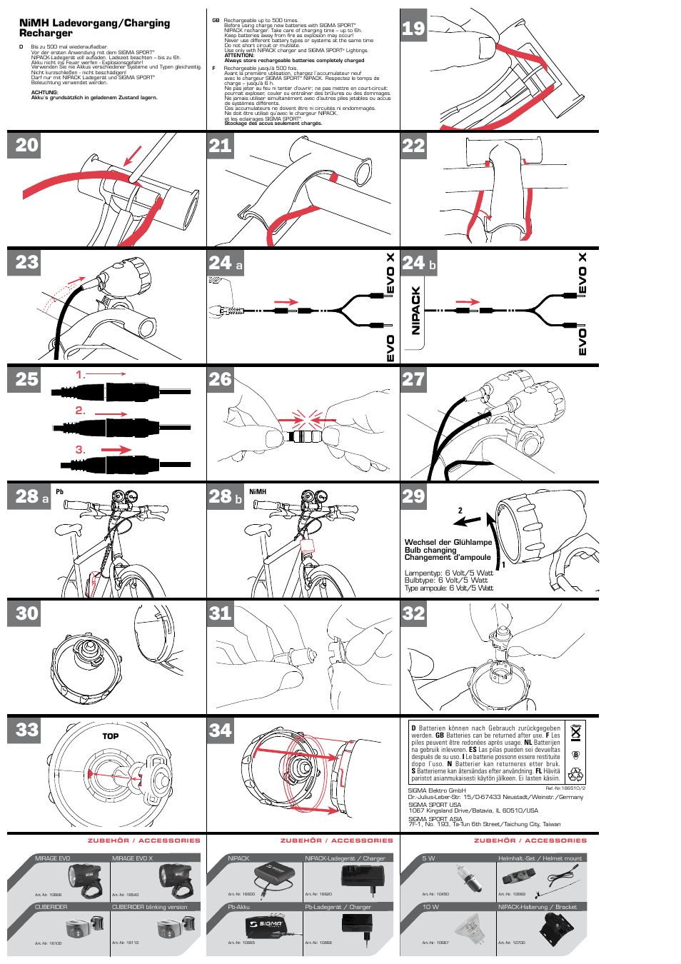 SIGMA Mirage Evo User Manual | Page 2 / 4