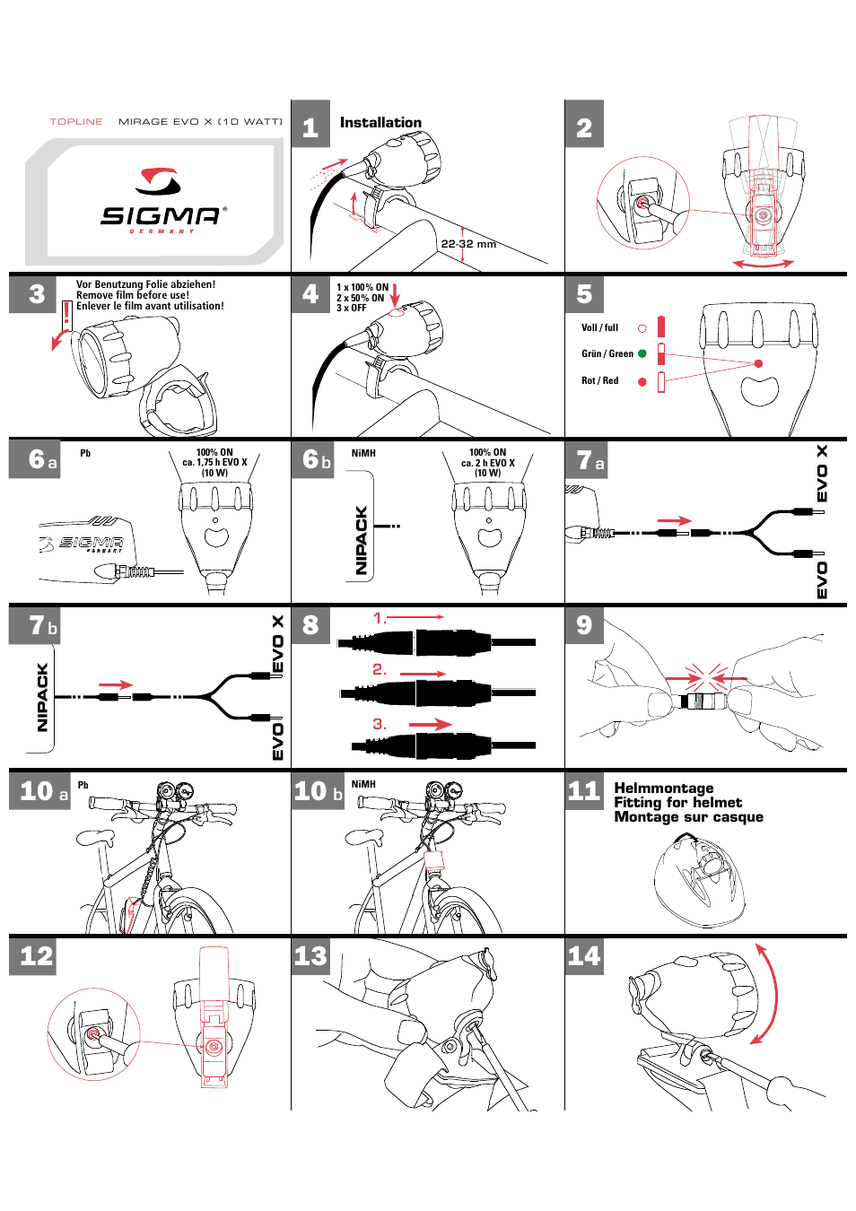 SIGMA Mirage Evo User Manual | Page 3 / 4
