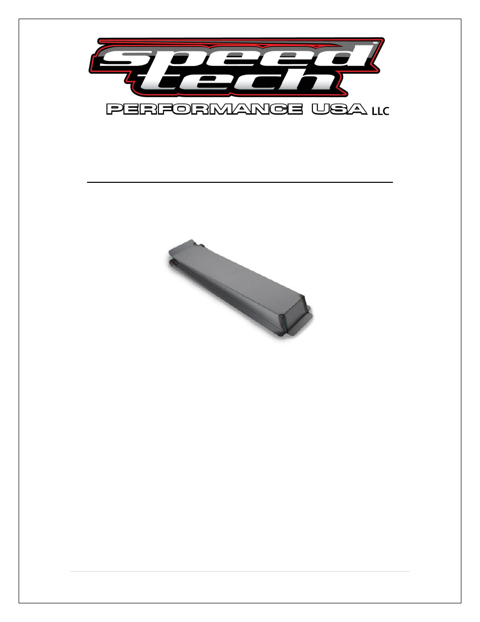 Speedtech 67-69 Camaro Tunnel Cover User Manual | 8 pages