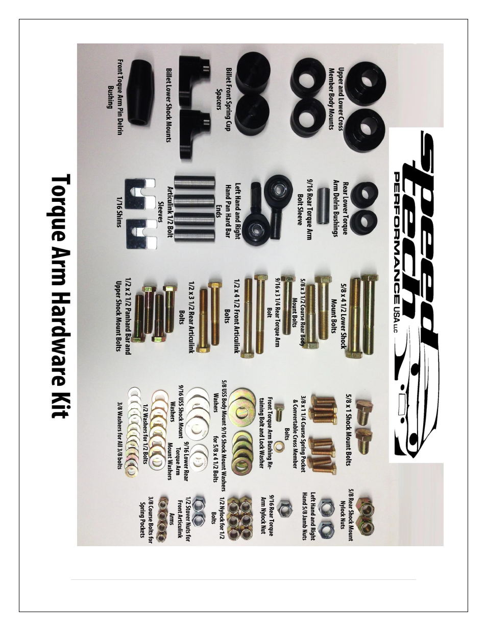 Speedtech 68-74 Nova Torque Arm User Manual | Page 2 / 20
