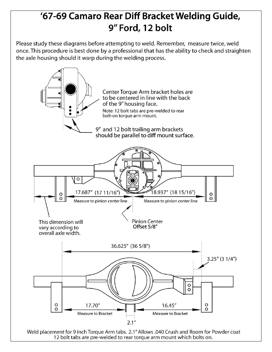 Speedtech 68-74 Nova Torque Arm User Manual | Page 9 / 20