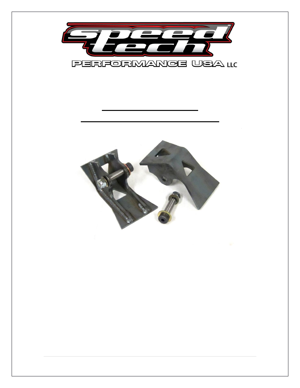 Speedtech 70-81 Camaro Chicane Coilover User Manual | 12 pages