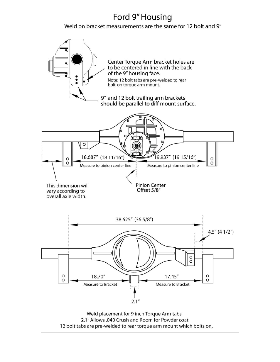 Speedtech 70-81 Camaro Torque Arm User Manual | Page 9 / 20