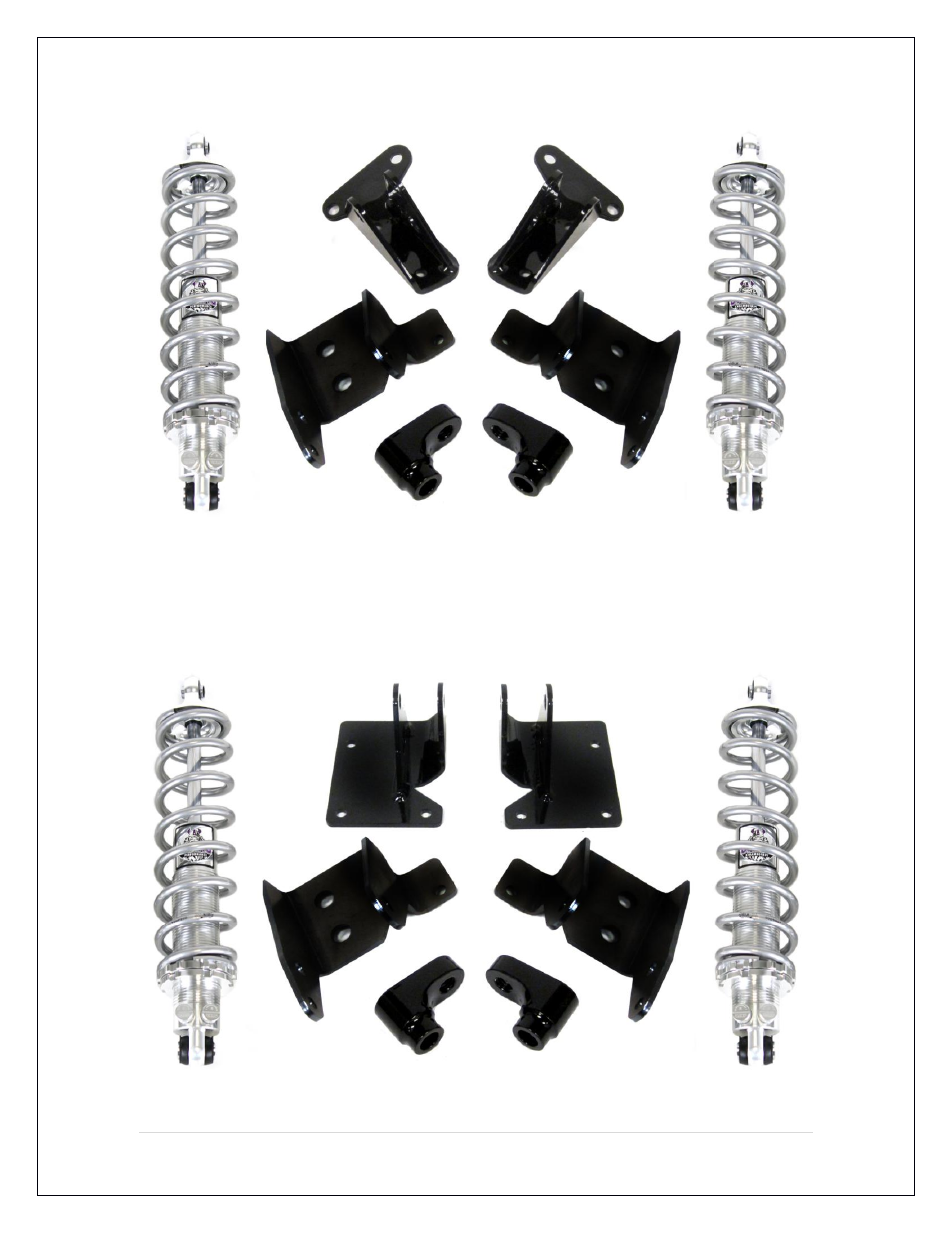 65 bracket kit, 72 bracket kit | Speedtech A Body Rear Coilover User Manual | Page 2 / 16