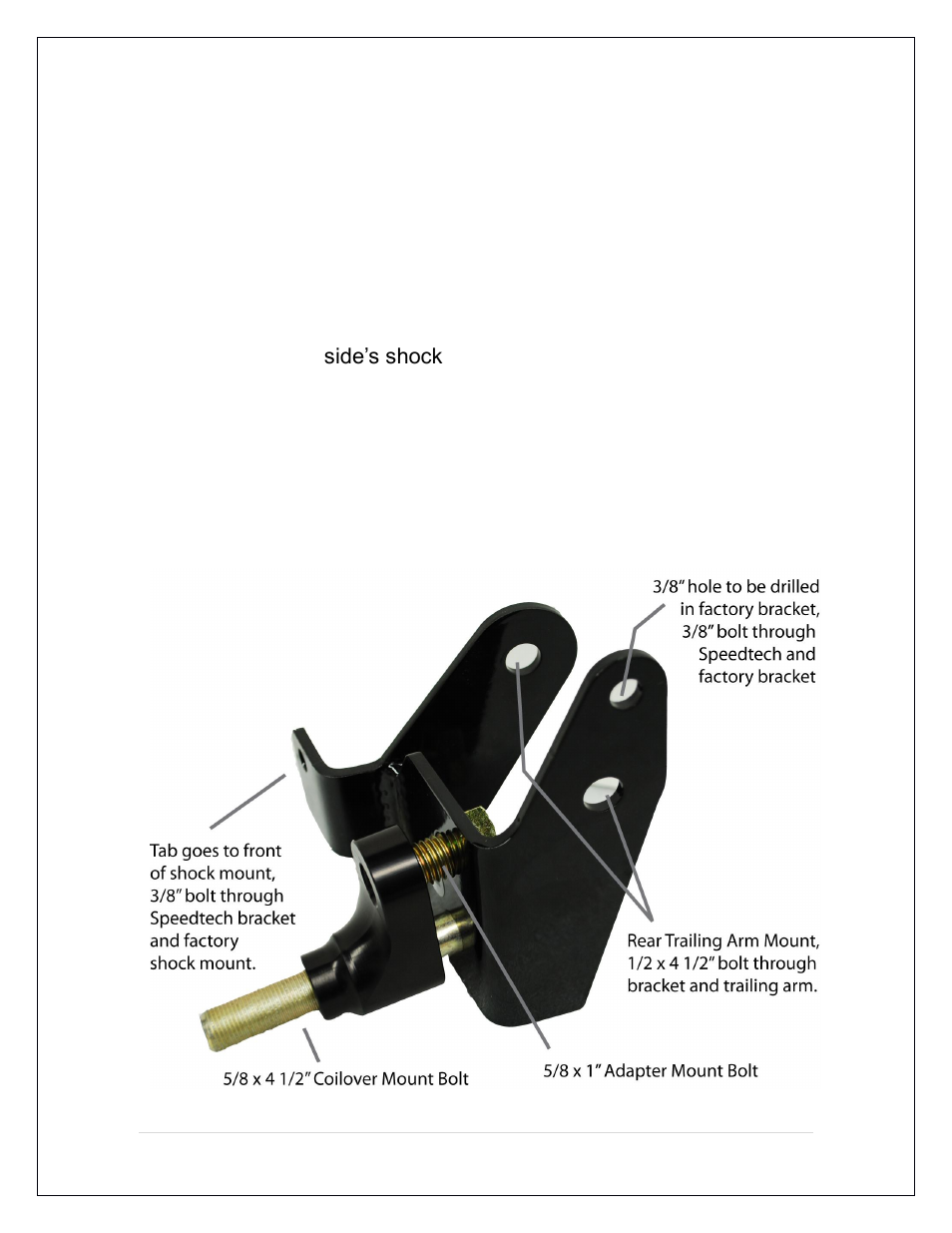 Speedtech A Body Rear Coilover User Manual | Page 5 / 16