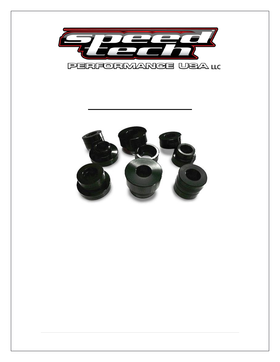 Speedtech Billet Frame Mounts User Manual | 8 pages