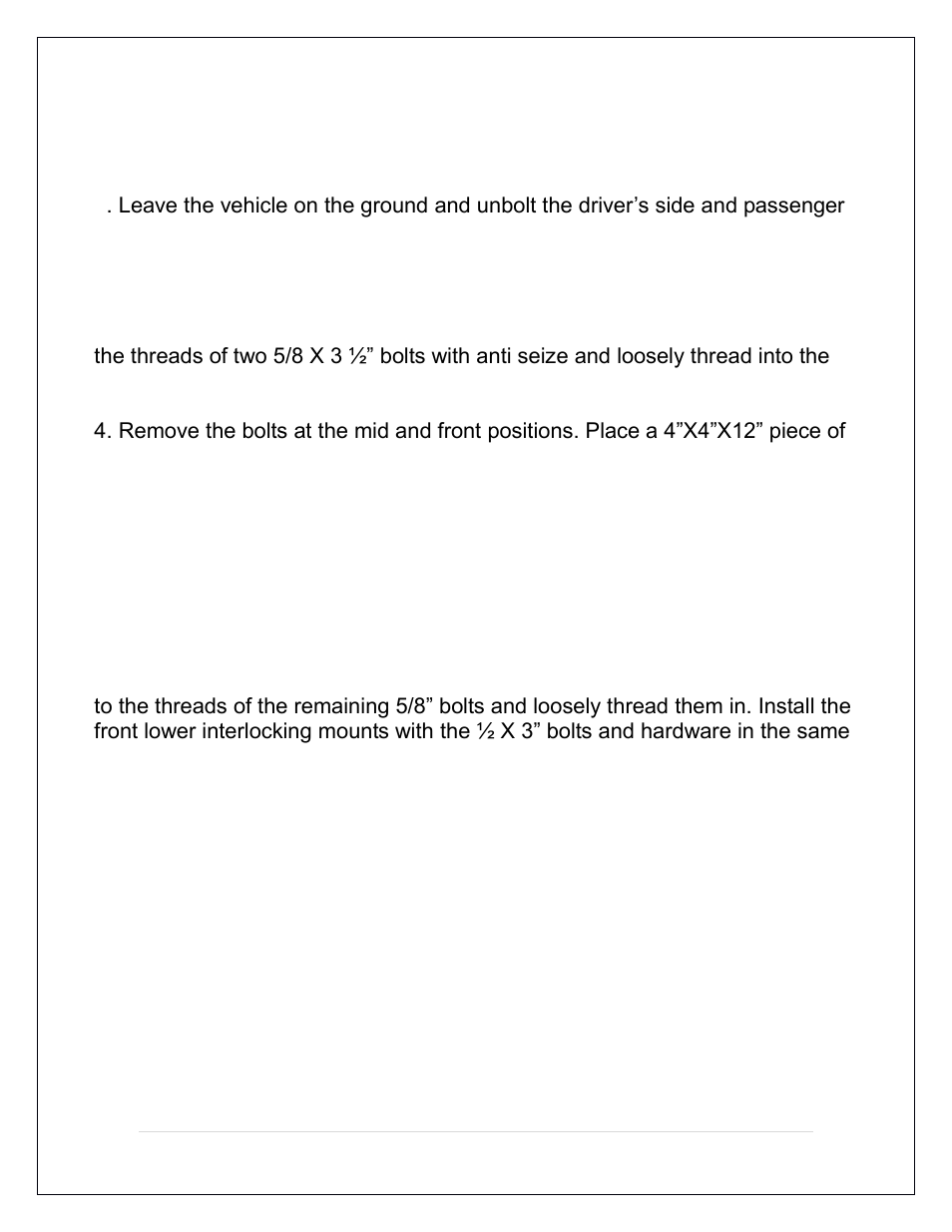 Speedtech Billet Frame Mounts User Manual | Page 3 / 8