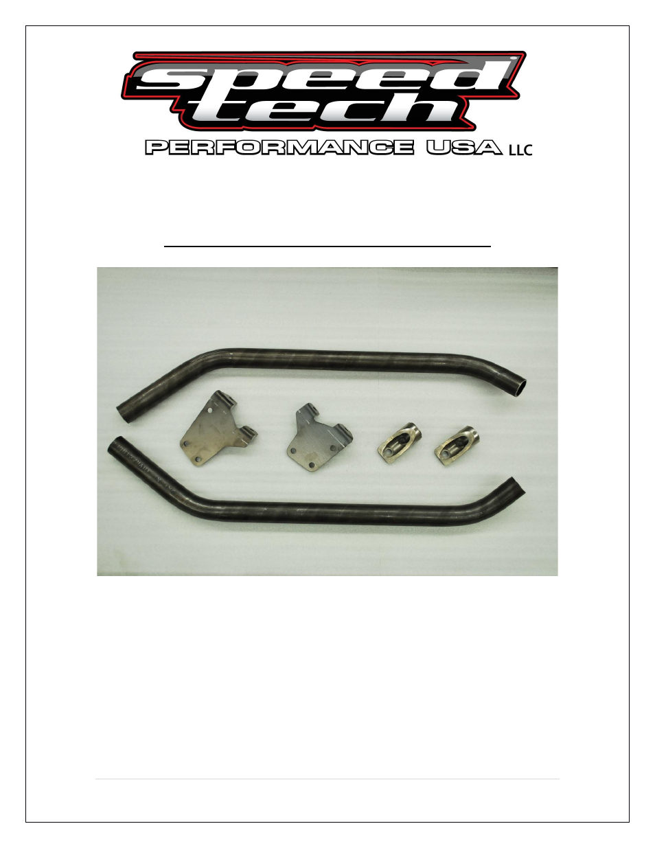 Speedtech Down Tube Brace User Manual | 4 pages