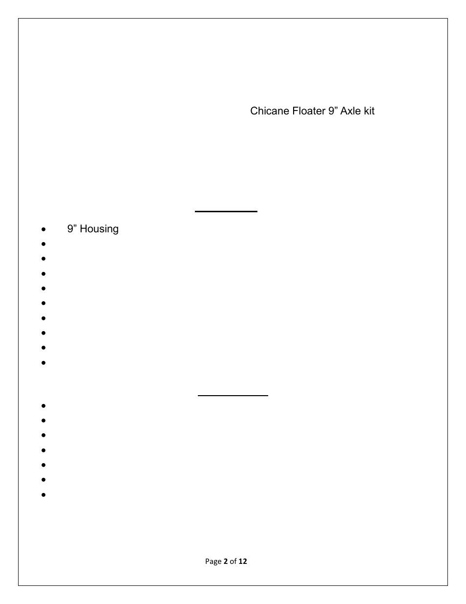 Speedtech Floater 9" Ford User Manual | Page 2 / 12