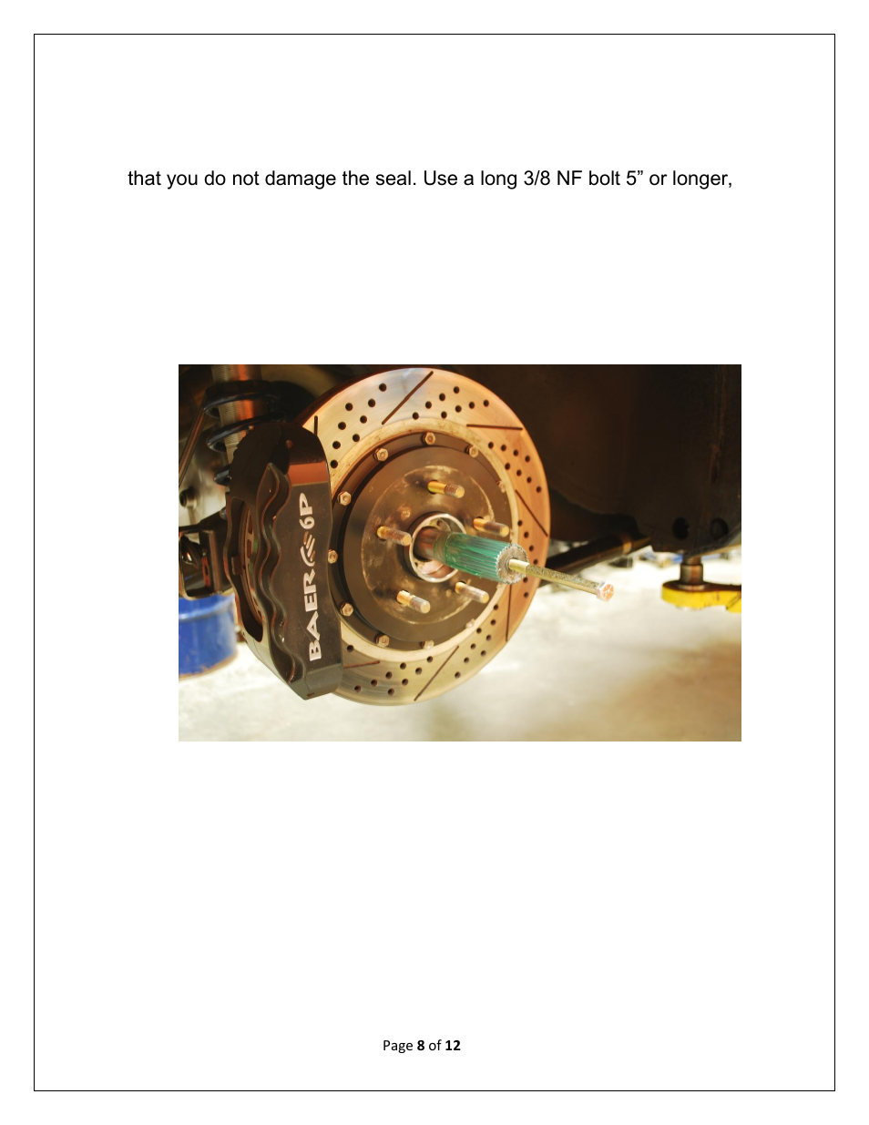 Speedtech Floater 9" Ford User Manual | Page 8 / 12