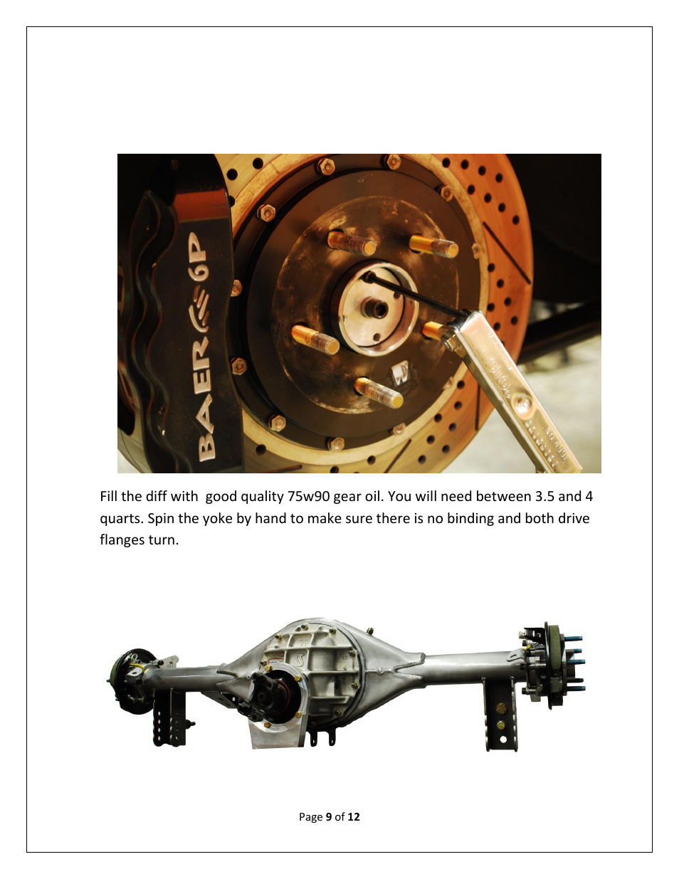 Speedtech Floater 9" Ford User Manual | Page 9 / 12