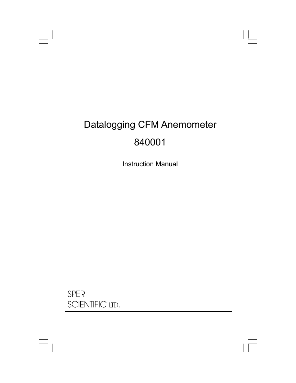 Sper Scientific 840088 pH Kit - Basic User Manual | 12 pages