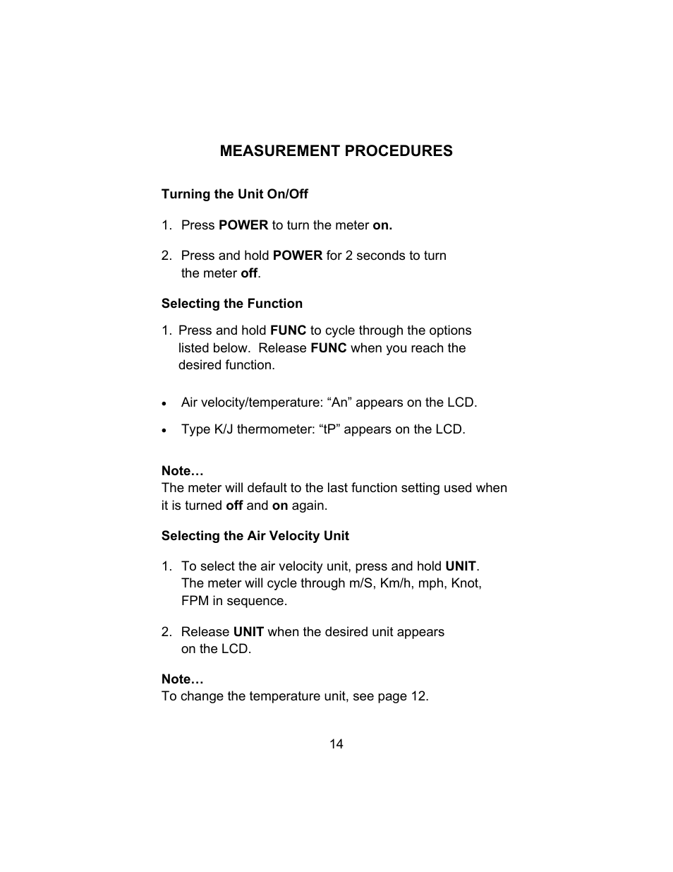 Sper Scientific 850024 Hot Wire Anemometer SD Card Logger User Manual | Page 14 / 32