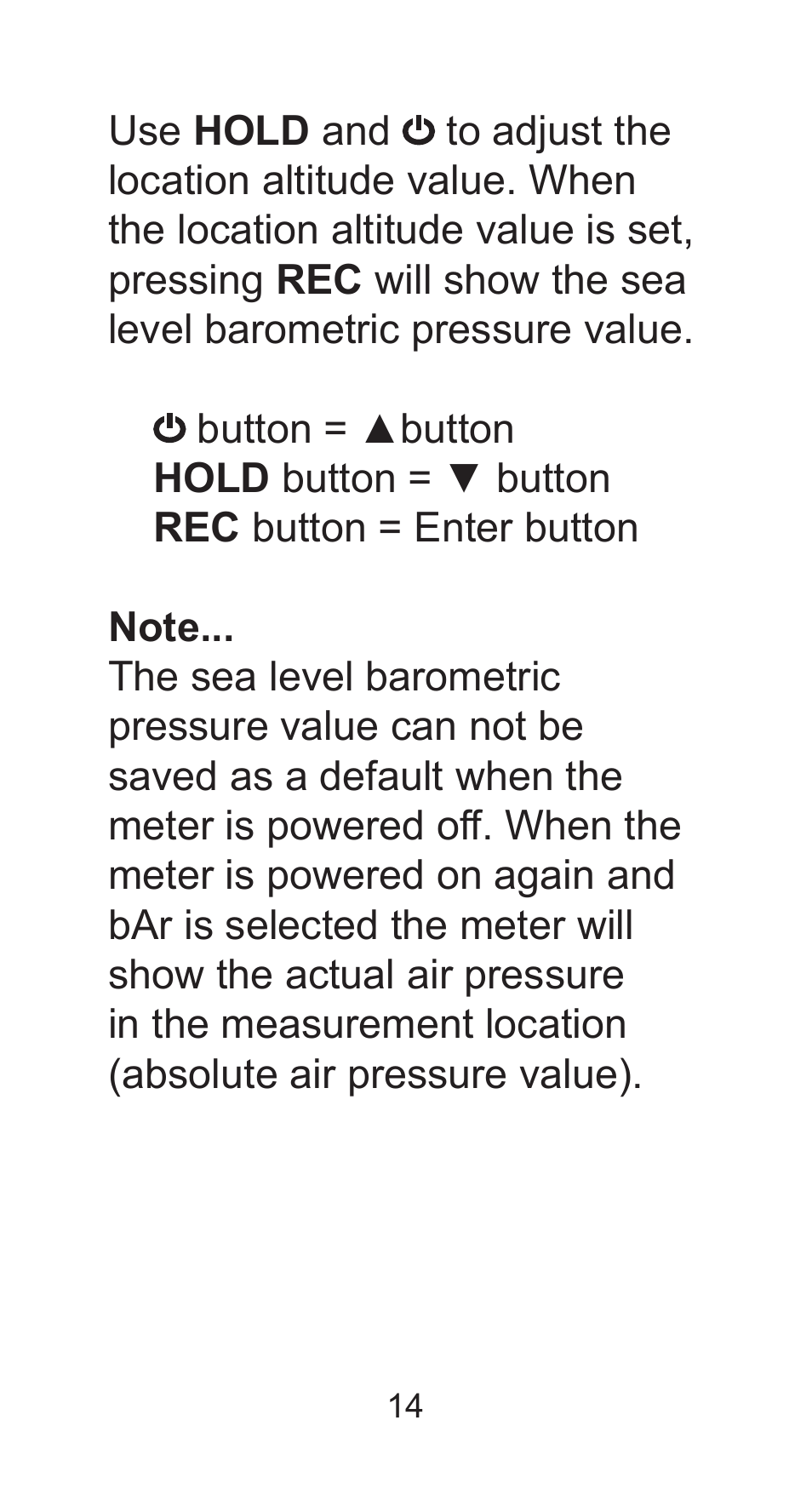 Sper Scientific 850027 Mini Environmental Quality Meter User Manual | Page 14 / 28