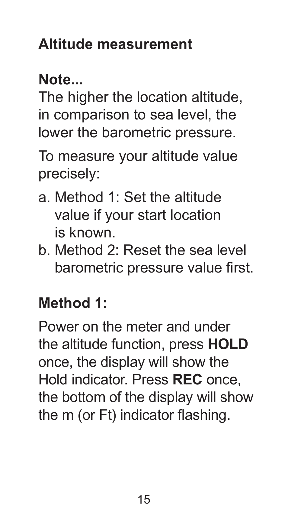 Sper Scientific 850027 Mini Environmental Quality Meter User Manual | Page 15 / 28