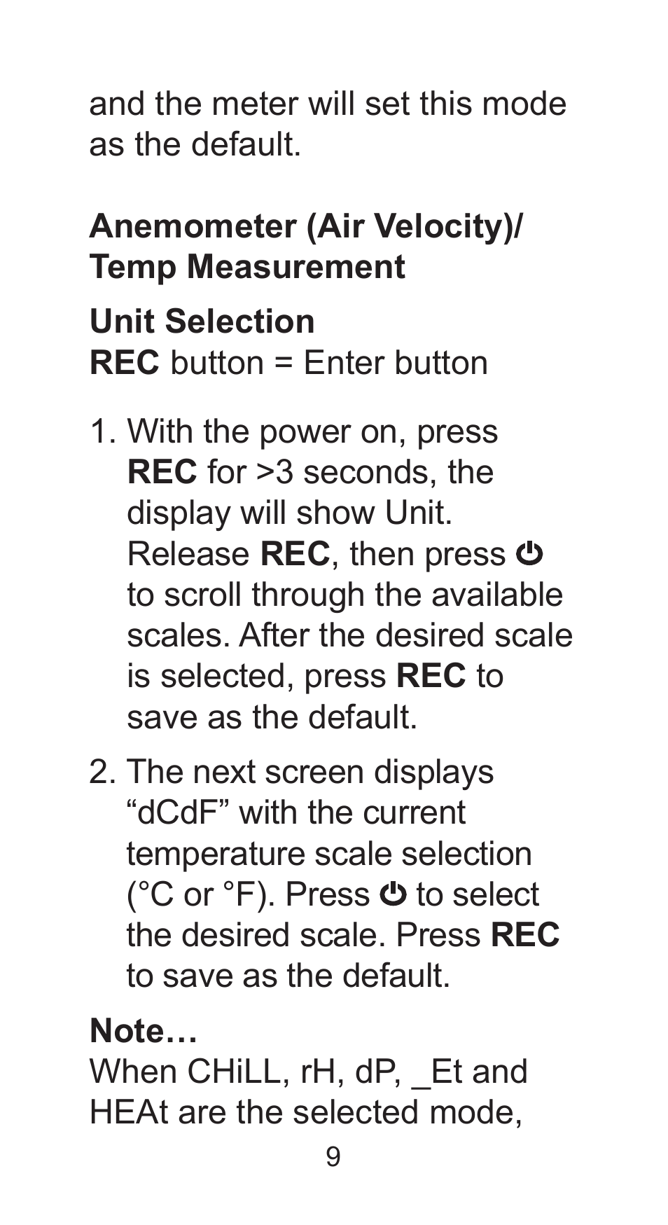 Sper Scientific 850027 Mini Environmental Quality Meter User Manual | Page 9 / 28