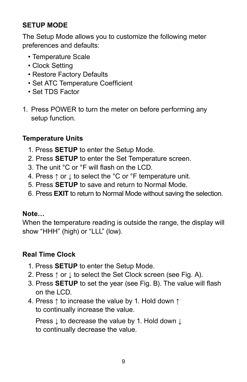 Sper Scientific 850034K AquaShock® Water Purity Kit User Manual | Page 9 / 24