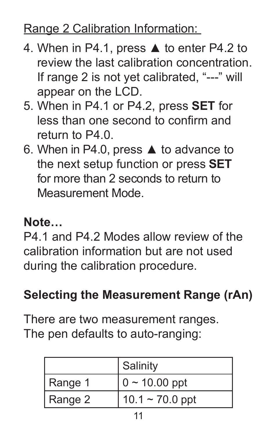 Sper Scientific 850037 Large Display Conductivity Pen User Manual | Page 11 / 56