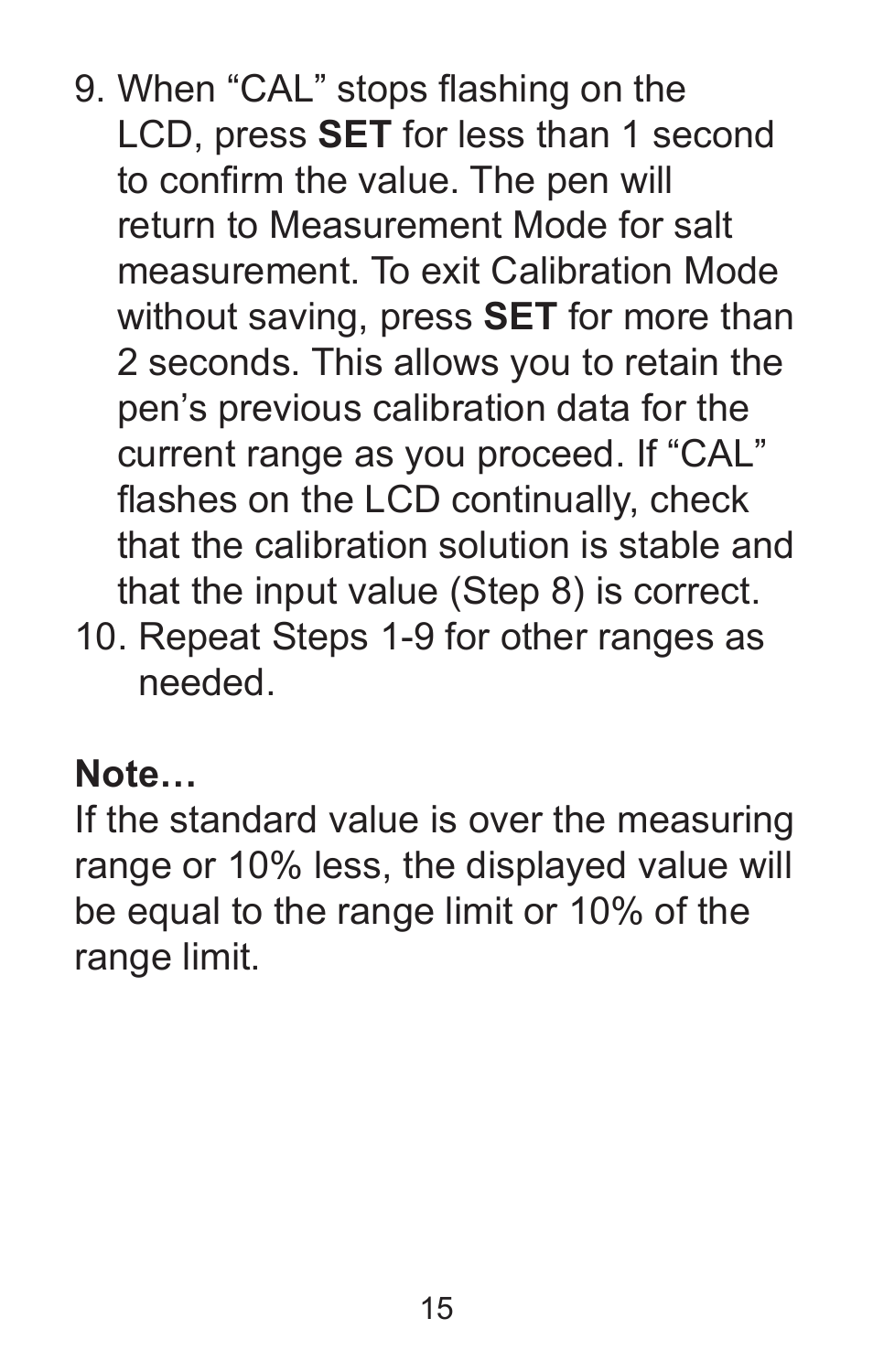 Sper Scientific 850037 Large Display Conductivity Pen User Manual | Page 15 / 56
