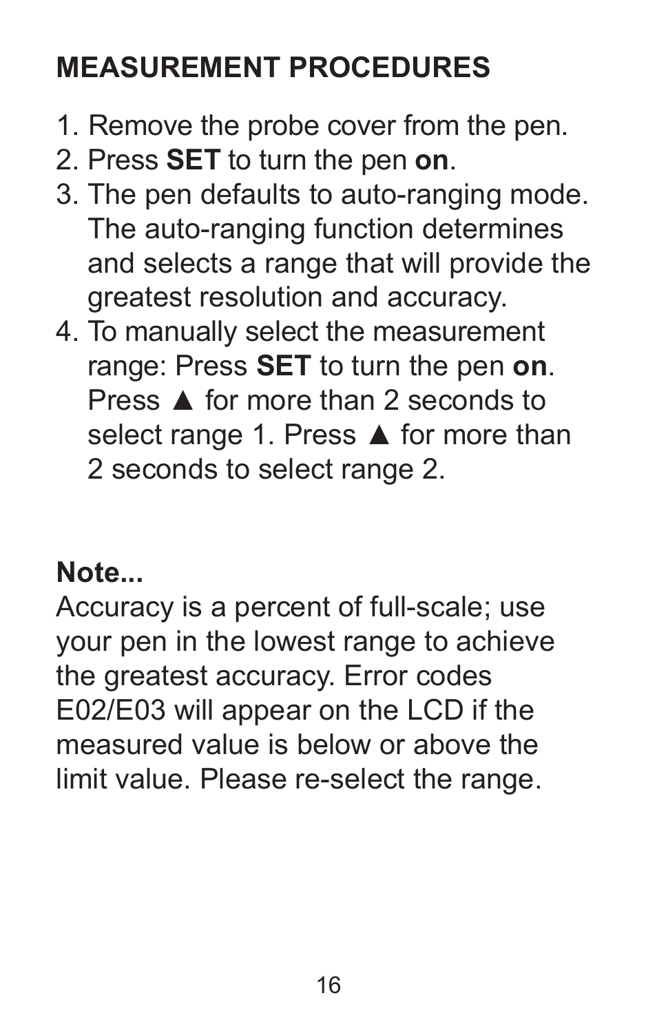 Sper Scientific 850037 Large Display Conductivity Pen User Manual | Page 16 / 56