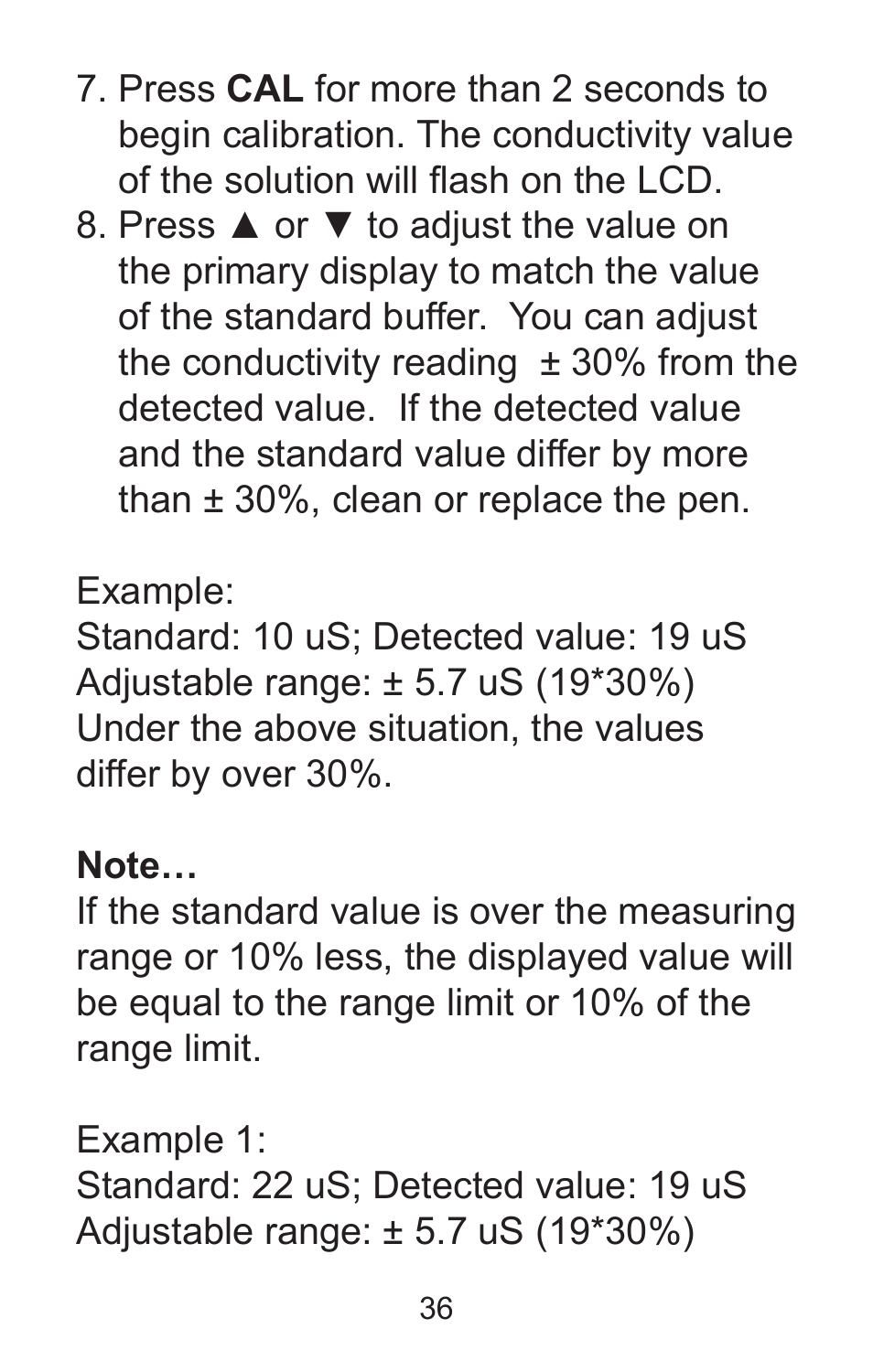 Sper Scientific 850037 Large Display Conductivity Pen User Manual | Page 36 / 56
