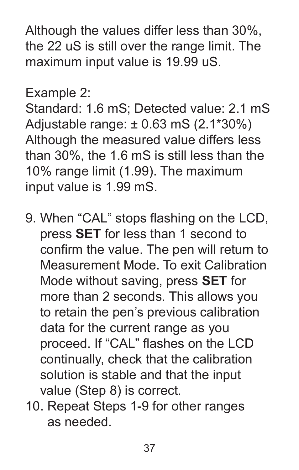 Sper Scientific 850037 Large Display Conductivity Pen User Manual | Page 37 / 56