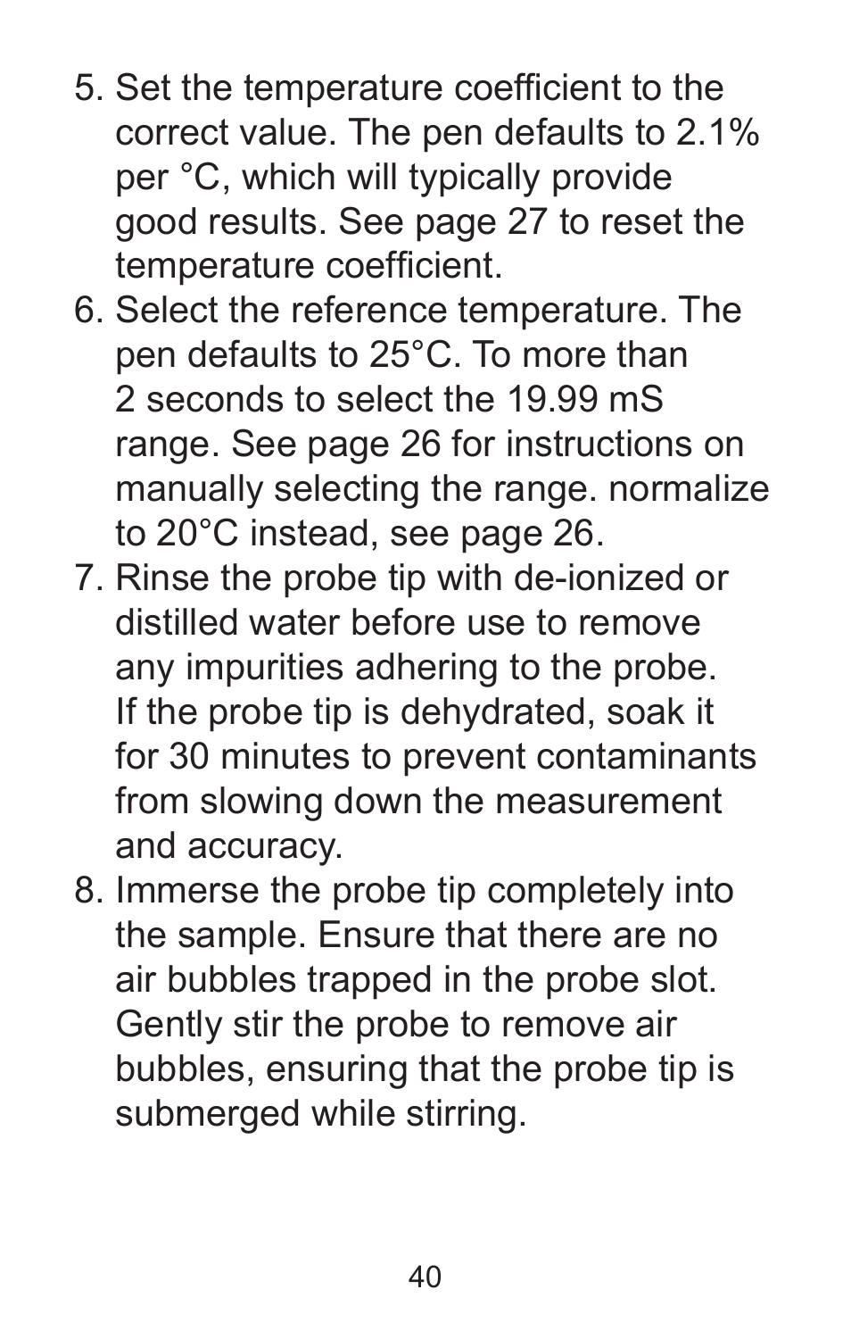 Sper Scientific 850037 Large Display Conductivity Pen User Manual | Page 40 / 56