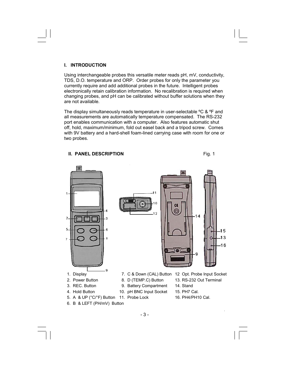 Sper Scientific 850086 Water Quality Meter pH Kit User Manual | Page 3 / 12